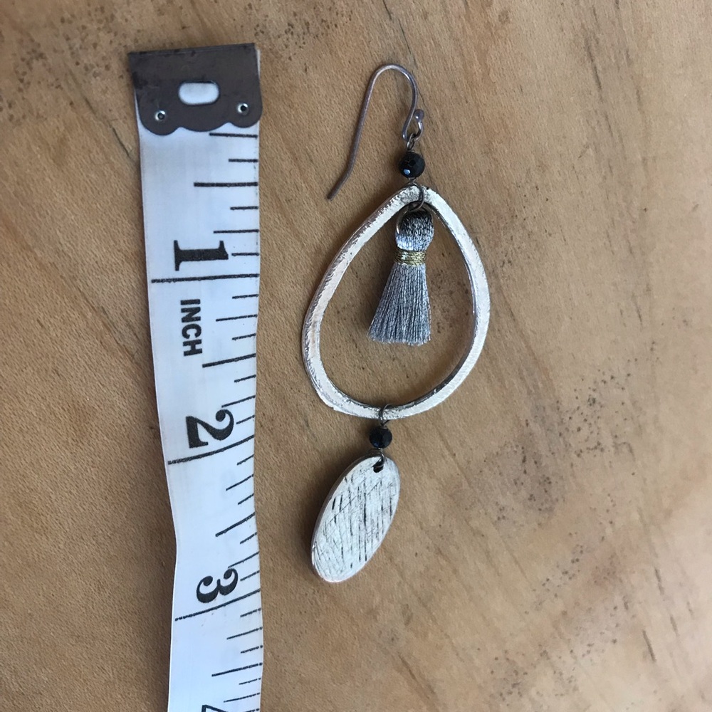 Statement Silver Earrings - image 4